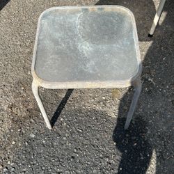 Out Door Glass Table 