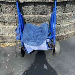 Beach Wheelie Cart With Built In Cooler 