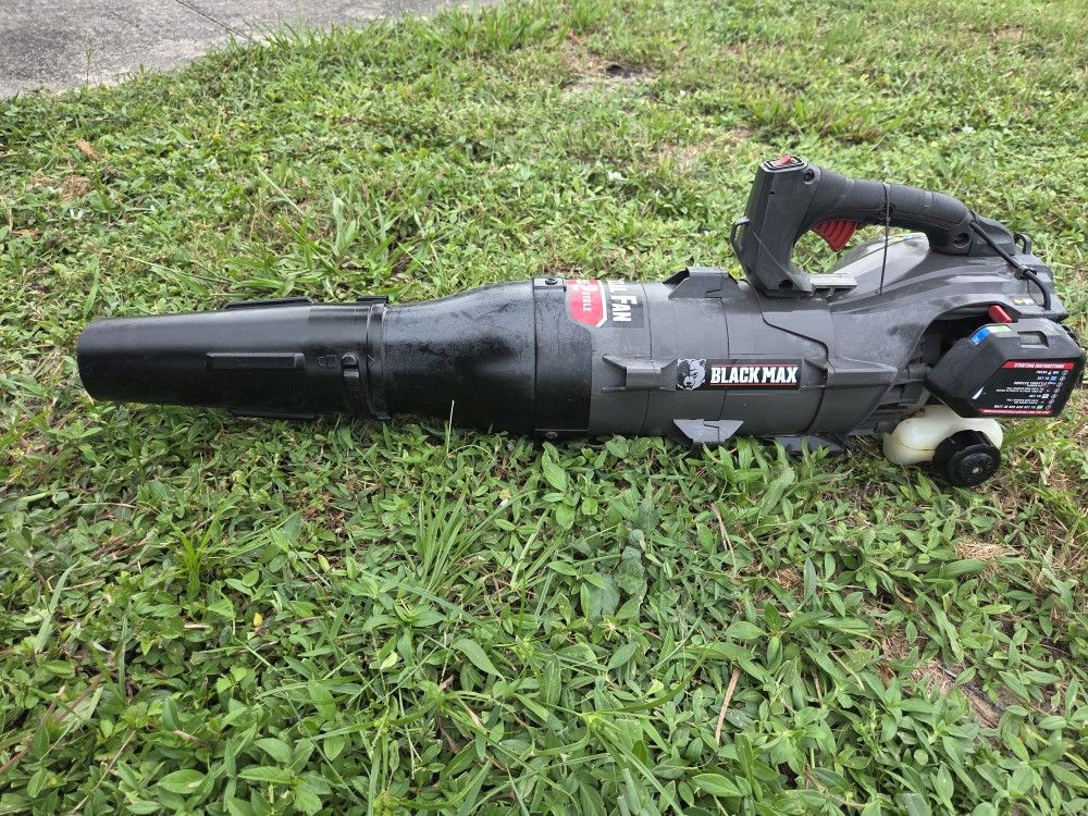 Black Max Landscape Blower 2 Cycle Arial Fan Home Garden Gutter Cleaning
