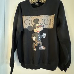 Black Gucci, Mickey Mouse Sweatshirt