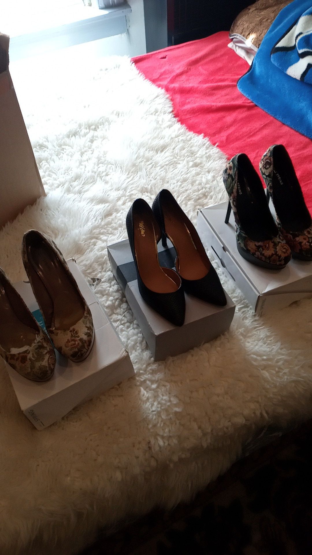 High heel pumps three pairs total size 11