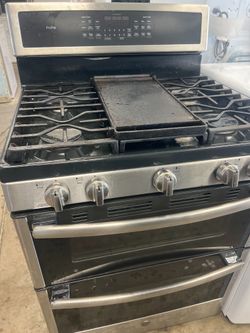GE PROFILE STAINLESS STEEL GAS STOVE