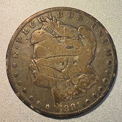 1881-0 US Morgan Silver Dollar