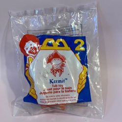KERMIT the FROG Tub Toy #2 Disney MUPPETS McDonalds SEALED '95 Happy Meal Toy 