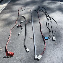 Large Lot of Welding Forklift Battery Charging Cables