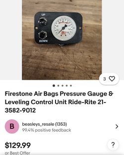 Air Bags Pressure Gauge