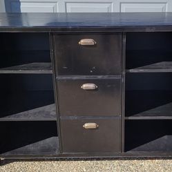 Black Storage Cabinet/ Media Console/ Buffet