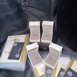 10MM Cluster Earrings