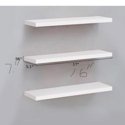 Shelves Set Of 3 White