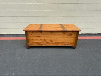 Vintage Acme Red Cedar Hope Chest Blanket Trunk on Casters | Storage Chest