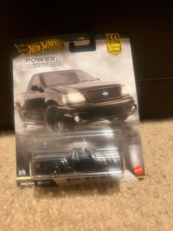 Hot wheels power trip ford lightning black