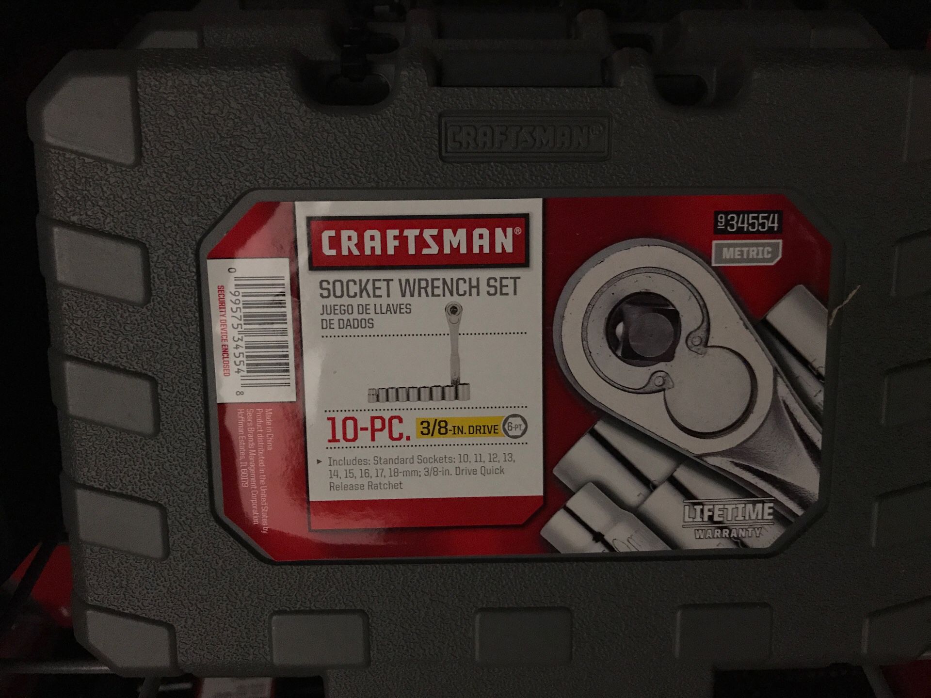 Craftsman 3/8 metric socket wrench set