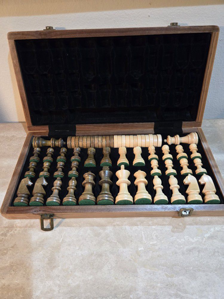 Vintage Chess Set/ Checkers Set
