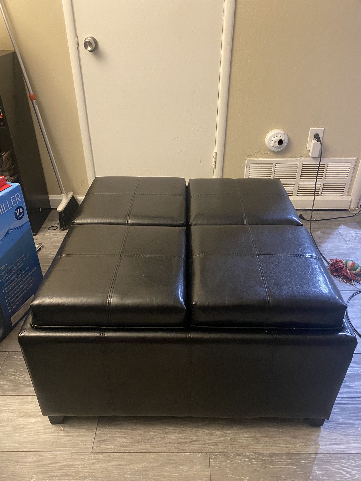 Black Ottoman With Storage