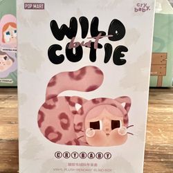Pop Mart Wild Cutie Crybaby Vinyl Plush Pendant- Pink Cutie