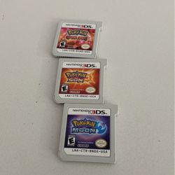 Pokémon Sun/Moon/Omega Ruby 3DS Game Cartridge 