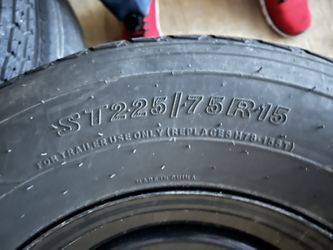 Trailer Tires & Rims 225 75 R15 