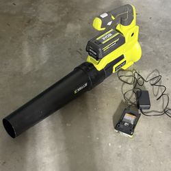 Ryobi 40V Cordless Leaf Blower And Charger 