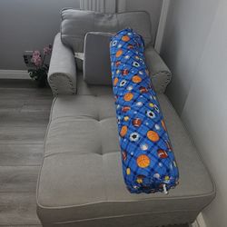 Gray Chaise Lounge Chair with Nailhead Trim