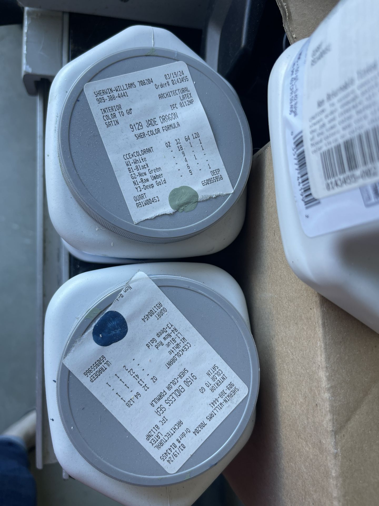 Satin Paint Samples $5 Each