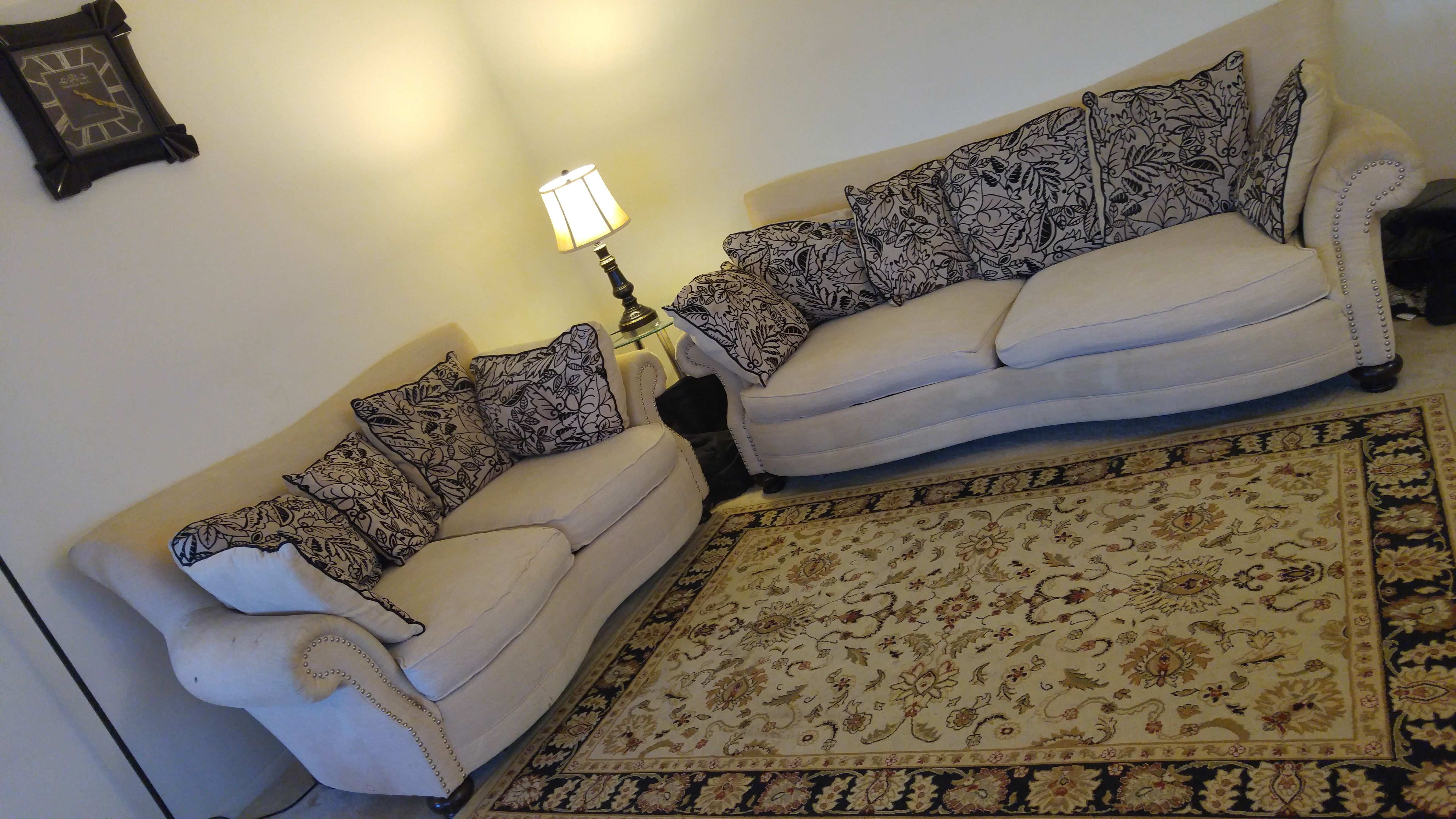 Sofa and rug