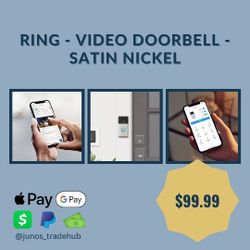Ring - Video Doorbell - Satin Nickel