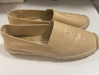 Saint Laurent monogram leather espadrilles- size 8- great condition