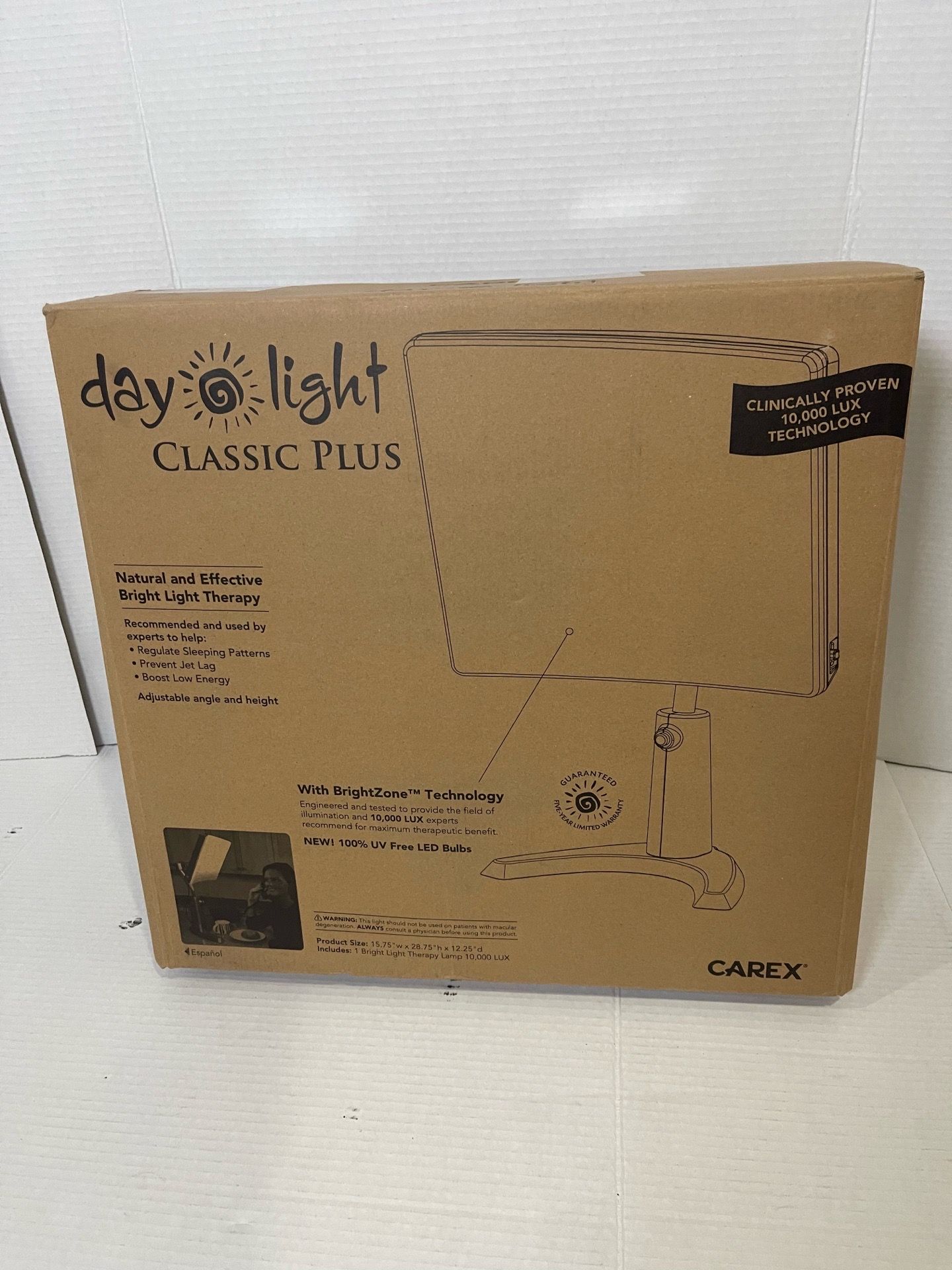 Carex Day-Light Classic Plus Sunlight Therapy Lamp - 10000 LUX Therapy Lamp at