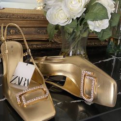 Zara Gold Shoes