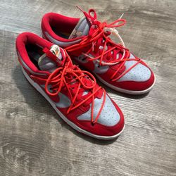 Off White Nike Dunk University Red