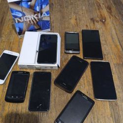 Lot Of 9 Cell Phones