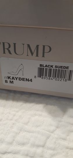 Ivanka trump black suede heels