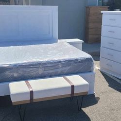 New King Farmhouse Rustic Pine Bedroom Sets 