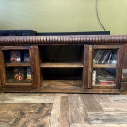 Custom Mesquite Wood Media Console