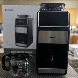 GEVI 10-Cup Drip Coffee Maker Machine with Grinder and LED Touchscreen DCMF0