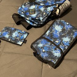 New!! 4 Piece backpack Water Bottle, Pencil Holder, Lunch Bag, Back Pack $25.. (($20 This Week )