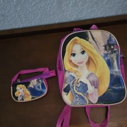 Princess Backpack with a princess wallet