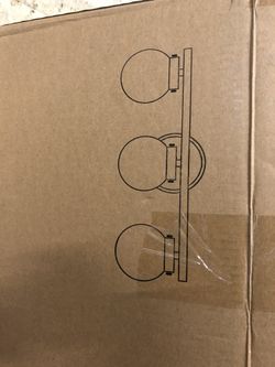 Gold wall 3 lights lamp