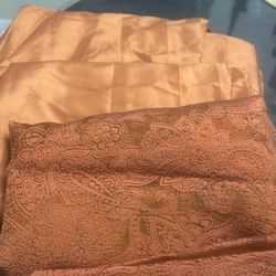 Burnt Orange Panels And Sheers 54x84