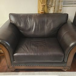 Executive Real Leather Sofa