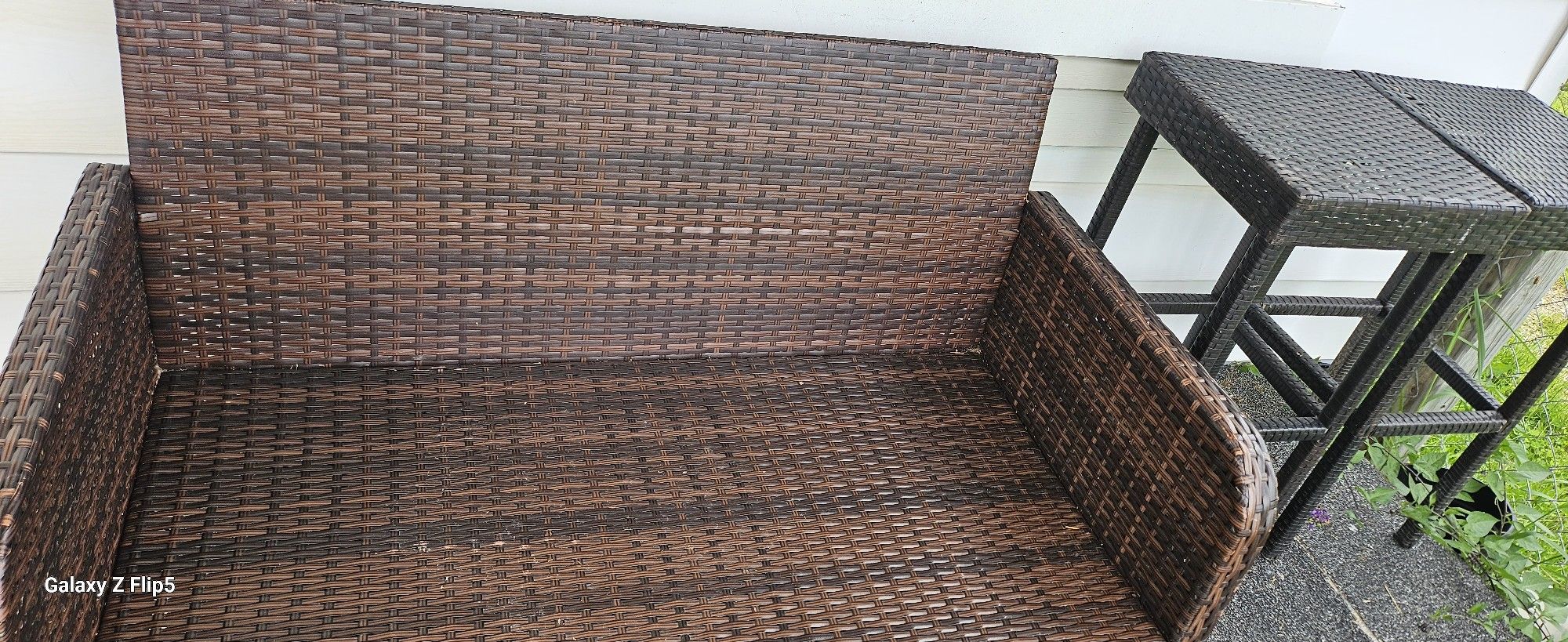 Yard Or Porch TABLE, STOOLS, and LOVE SEAT