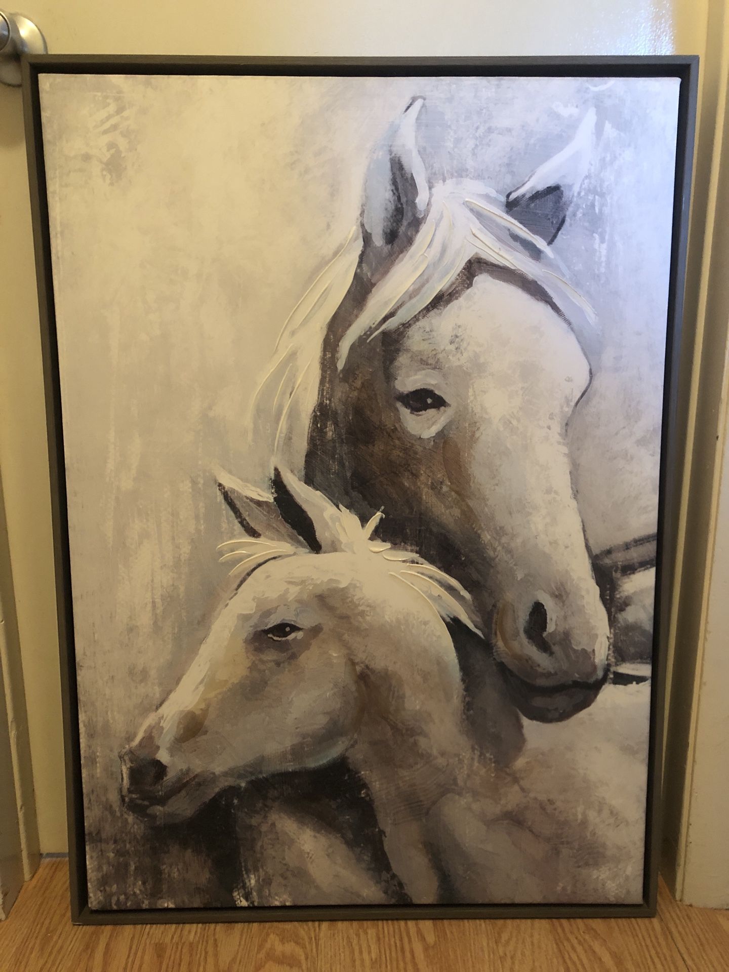 Horses Painting on Canvas Framed Home Decor