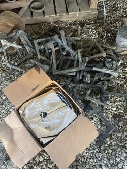A Box Off Tar And Manhole Steps
