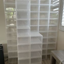 The Container Store Drop Front Shoe Display Boxes Large 