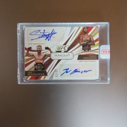 Israel Adesanya & Jan Blachowicz Dual Champions Autograph