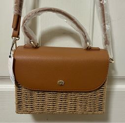 Wicker Crossbody with Shell New