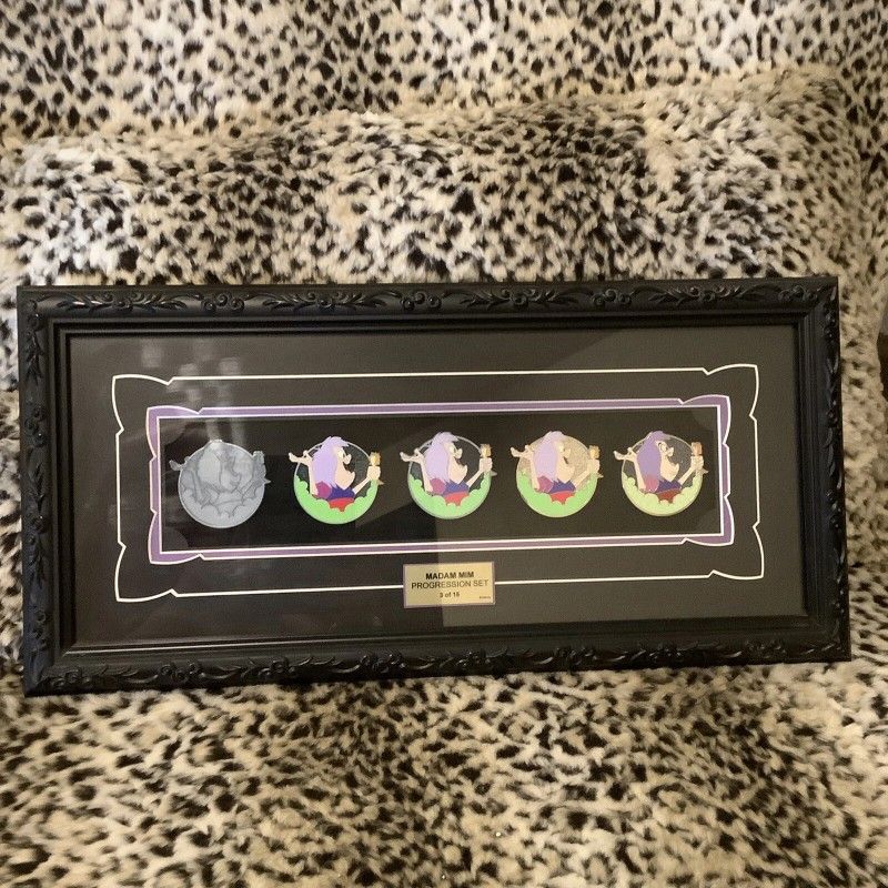 Disney WDI D23 Profile Progression Frame Pin Set LE 15 Mad Madam Mim Villains
