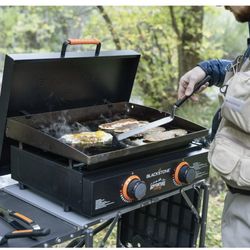 Blackstone Adventure Ready Parrilla de Exterior, Parrilla Plana de Propano de 2 Quemadores
