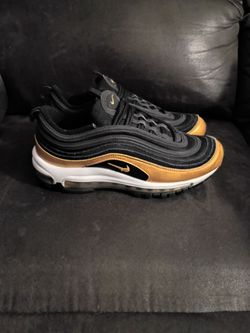 Nike Air Max 97 Black Gold 7Y Sneakers