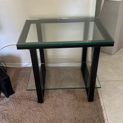 Two Heavy Glass tables 